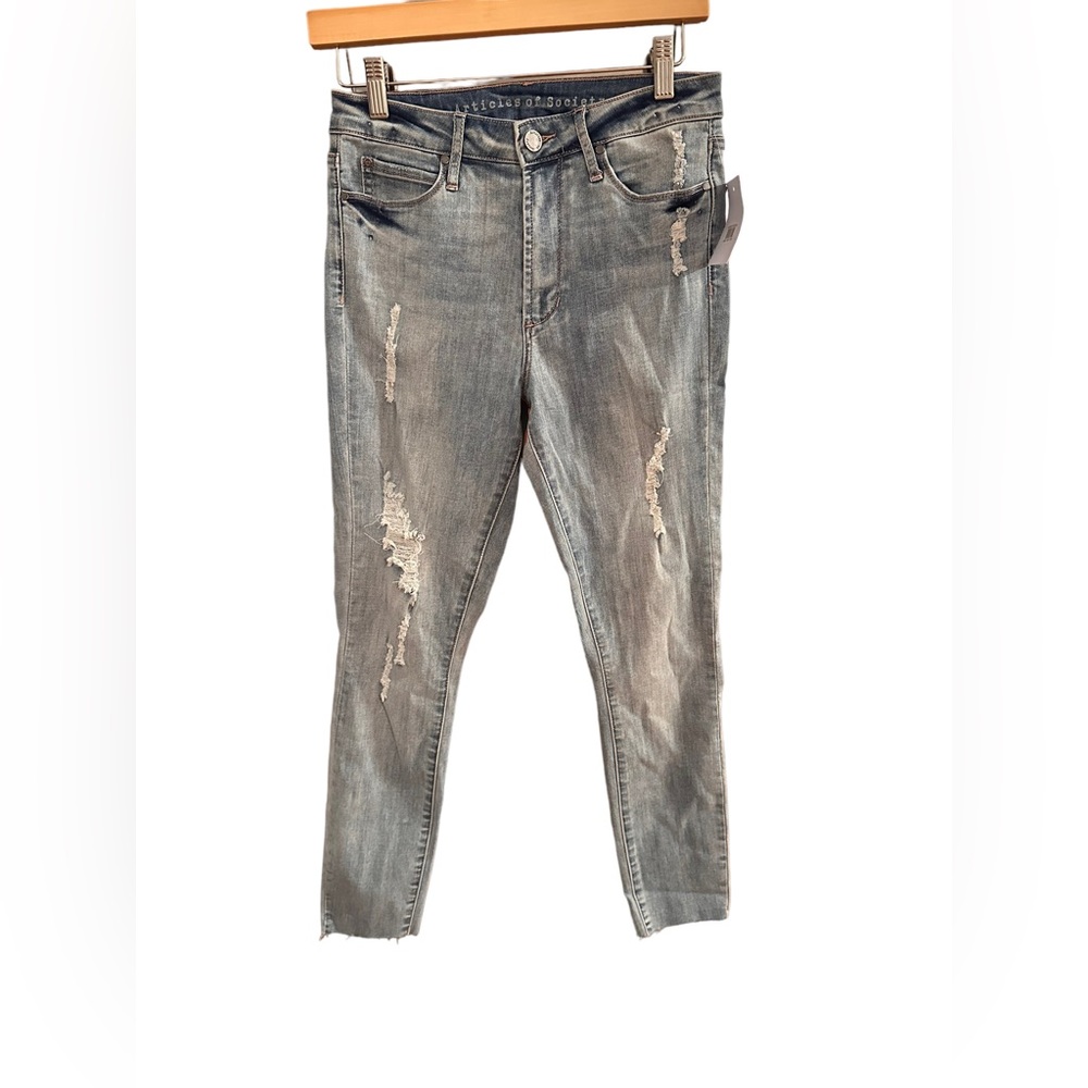 Articles of Society Carly destructed crop skinny